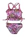 XOXO Baby Girl's Rose Tattoo Two-Piece Tankini Swimsuit (12 Months, Pink)
