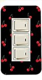 3ヶ口用 3口用 タイプ コンセント スイッチ カバー ジャケット ca761-3 チェリー さくらんぼ フルーツ カスタムカバー 交換用 3穴用 2穴用