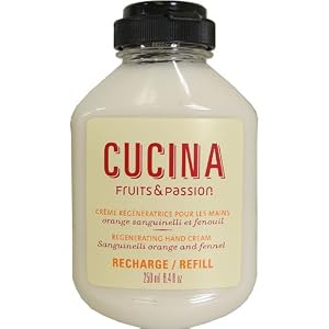 Cucina Sanguinelli Orange and Fennel Regenerating Hand Cream Refill, 9 Fluid Ounces