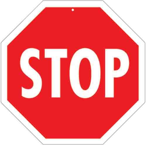 Stop Sign Two-Sided Decoration