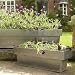 Image of zinc window box - 60cm - with brushed stainless steel finish