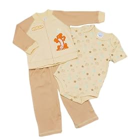 Disney Winnie the Pooh Bouncing Tigger 3-Piece Outfit (Sizes 0M 9M)