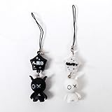 Cell Phone Charm Pendant Amulet Couple Key Ring