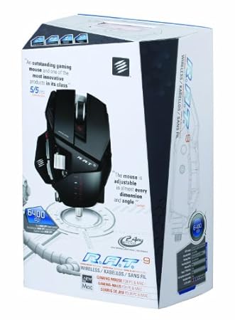 Mad Catz R.A.T. 9 Professional Wireless Gaming Mouse for PC and Mac