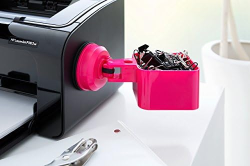 Mountable Catchall Suction Cup Holder for Keys Office Supplies Plant Organizer, Rose Bloom