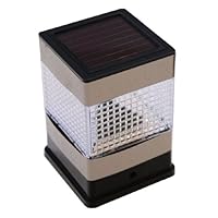 Tricod Stainless Steel Fence Post Solar Light, Pack of 2