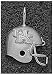 Logo Art Kentucky Wildcats Sterling Silver Helmet Pendant