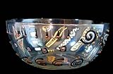 Man-O-Man Design - Hand Painted - Serving Bowl - 11 inch diameter