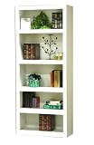 RUSH Bookcase, 72 in, Charles Harris, White finish, 72H x 30W x 12.62D