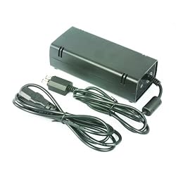 Microsoft XBOX 360 SLIM Power 110v/127v AC Adapter Cord (Replacement)
