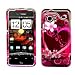 Electronics : Purple Heart Snap on Hard Skin Faceplate Cover Case for HTC Droid Incredible