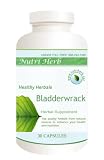 Healthy Herbals Bladderwrack (Kelp) Herbal Supplement, 200 Mg, 30 Vegetable Capsules