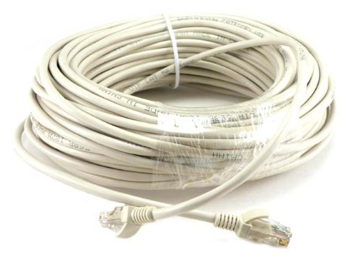 Beige 50' 50 FT FOOT CAT5 CAT5e RJ45 PATCH ETHERNET NETWORK CABLE 50 FT WHITE For PC, Mac, Laptop, PS2, PS3, XBox, and XBox 360 to hook up on high speed internet from DSL or Cable internet.