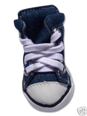 Denim puppy dog shoes sneakers #1