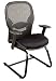 Kitchen & Housewares : Office Star Professional Matrex Back Visitors Chair with Mesh Fabric Seat, Black