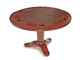 SEVEN Game Tables S106P 4-Foot SIX Poker Table (Mahogany / Tobacco)
