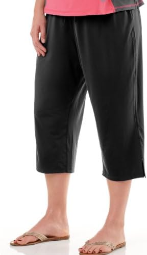 Live Life Large Women's Capri Pant 4X (24/26) Black