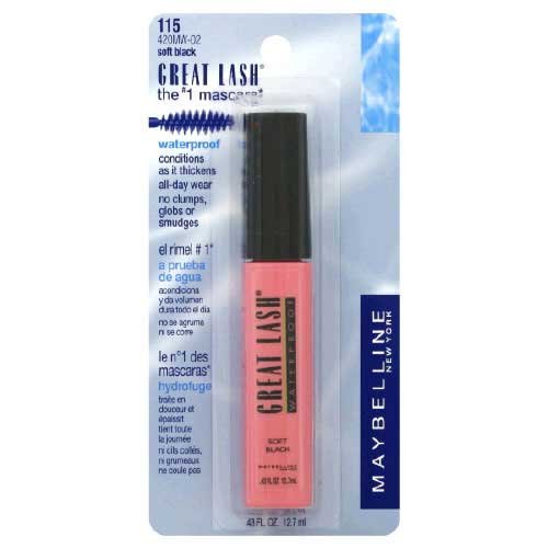 Maybelline Great Lash Waterproof Mascara Soft Black 115