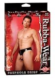 Rubba Wear Peephole Brief, Black, One Size