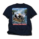 Buck Wear Redneck Bass Fishing (Navy) Short Sleeved Shirt