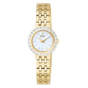 Citizen Women's Eco-Drive Dress Diamond Accented Watch #EW9572-54D
