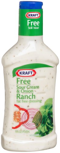 Kraft Free Sour Cream & Onion Ranch Fat Free Dressing, 16-Ounce Plastic Bottles (Pack... by Kraft