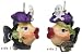 Pirate Kissing Fish Ornament - Purple Hat Katherine's Collection