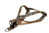 Medium Natural Leopard Dog Harness 3/4 wide Adjusts Picture