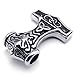 KONOV Stainless Steel Thors Hammer Celtic Knot Mens Pendant Necklace, 24 inch Chain