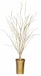 36" Pre-Lit LED Fiber Optic Potted Gold Twig Tree