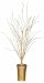 36" Pre-Lit LED Fiber Optic Potted Gold Twig Tree