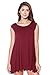 Alexander + David Womens Loose Trapeze Dress - Sleeveless Crewneck Tunic
