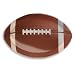 Football Shaped 17" Plastic Tray