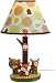 Carter's Forest Friends Lamp Base And Shade, Tan/Choc, 5.5 X 12