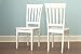 Kitchen & Housewares : Rialto Solid Wood Dining Chairs - White - Box of Two