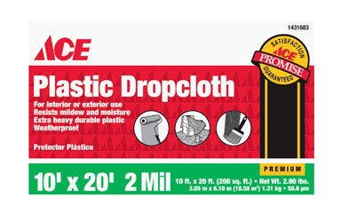 Berry Plastics Corporation 863831 Ace Drop Cloth 10'x20'