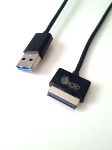 Juiced Systems Extra Long ASUS Transformer Tablet Data/Charging Cable 2M Length (6.5Ft) USB 3.0 Compatible to: ASUS Transformer TF101 -Transformer Prime TF201 - Transformer Pad TF300 - Eee Slate B121 - Eee Slate EP121