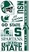 Sporting Goods : Michigan State Spartans Temporary Tattoos Set (Set of 6 Sheets)