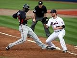 Atlanta Braves v New York Mets, PORT ST. LUCIE, FL - FEBRUARY 26: Jason Heyward and Ike Davis Photographic Poster Print by Marc Serota, 12x16