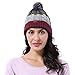Womens Pom Pom Beanie Winter Hat Stretch Soft Knit Skull Ski Cap, Best Gifts for Birthday, Holiday