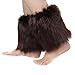 Ecosco Faux Fur Wrist Cuffs Warmer Cover Furry Leg Warmer Costume Set (20cm-Leopard)