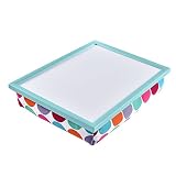 WELLAND® Multi Tasking Laptop Breakfast Serving Bed Tray (Colorful Dot)
