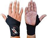 AQF Neoprene Wrist Support Brace Palm Gym Weight Lifting Strap Bandage Wrap x 2