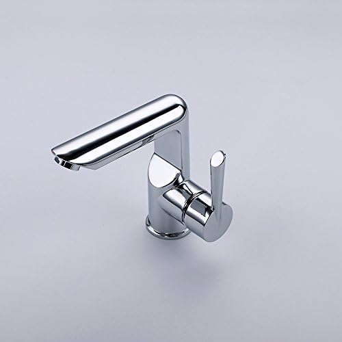 ProDeals® Chrome-plated Brass Hot/ Cold Water Faucet/ One-hole Nozzle/ Single Lever Spray Tap for Kitchen Washbasin Bathroom Sink Basin Lavatory