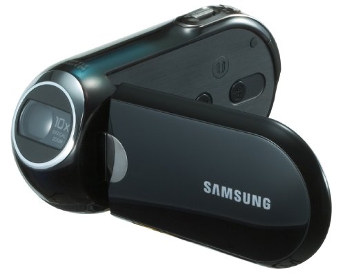 Samsung SMX-C10LP SD Camcorder (SDHC/ MMC Card, 10-fach opt. Zoom, 6,9 cm (2,7 Zoll) Display) blau