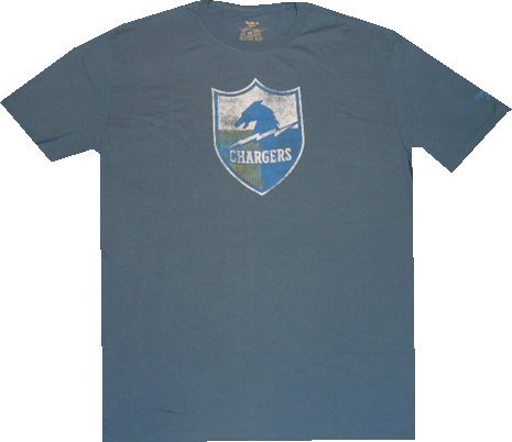 San Diego Chargers Reebok Throwback Super Soft Vintage Retro Slim Fit T Shirt