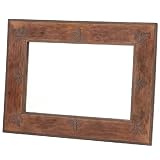 Accents de Ville Delta Wood and Iron Mirror, 23.5 x 32 by 