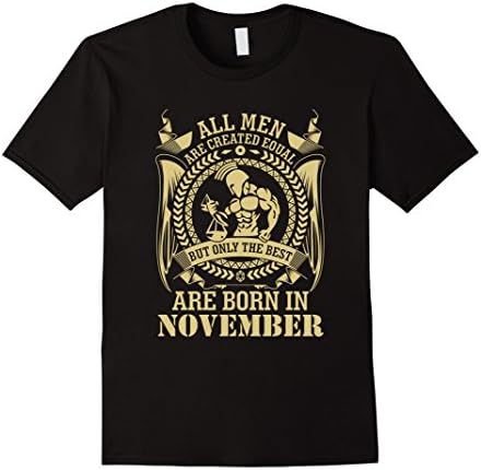 Men's The Best Are Born In November T-Shirt Large Black
