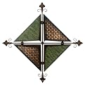 Iron Wall Decor with Shield Design