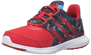 adidas Performance Boys' Hyperfast 2.0 K Running Shoe, Black/Collegiate Red/White, 13.5 M US Little Kid